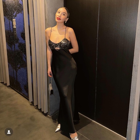 Zara contrasting sequin slip dress - Picture 4 of 16